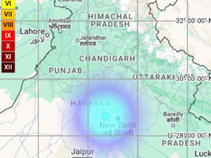 दिल्ली-NCR में फिर से भूकंप, 3.7 तीव्रता:  दो दिन में दूसरी बार झटके महसूस हुए, आज भी हरियाणा के झज्जर में केंद्र था